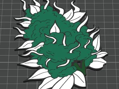 Flor Bud verde