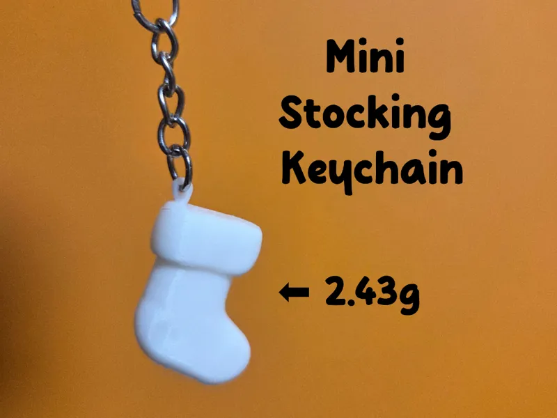 Mini Stocking Keychain – Holiday Cheer On The Go! 