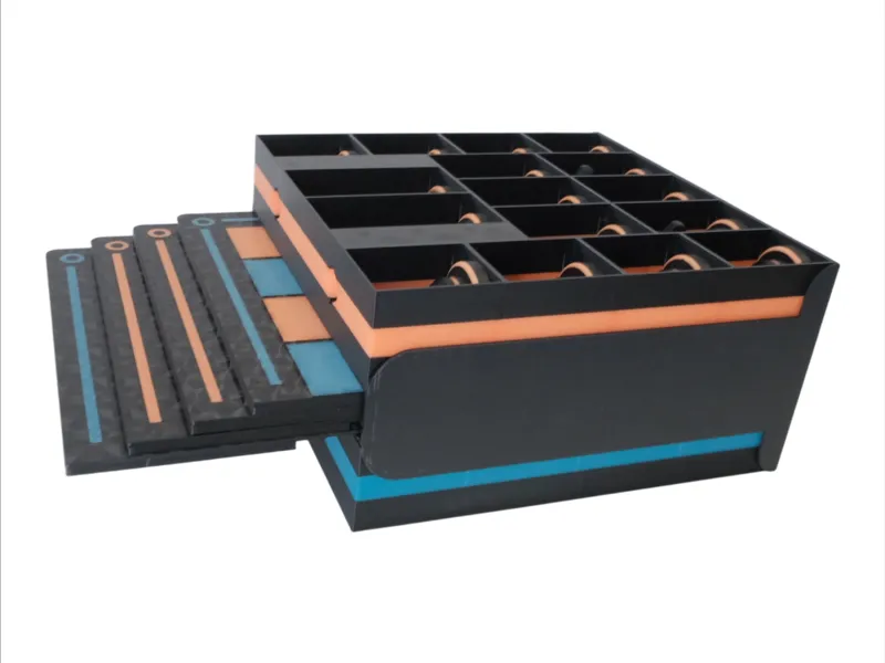 Tron Chess Set Open Display box