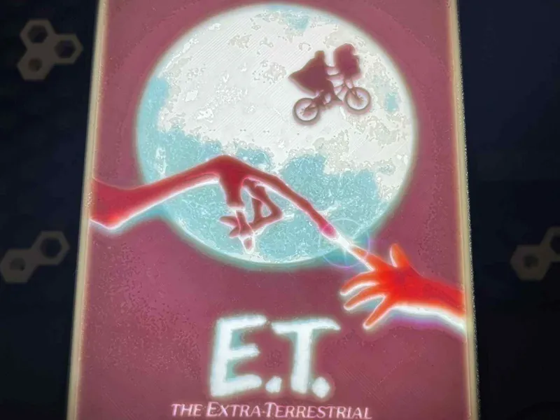 movie lithophane E.T. 