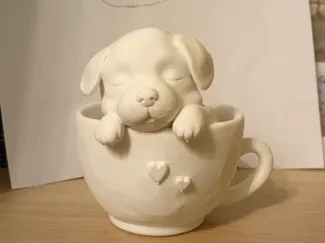 Dog in a tea cup