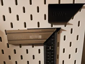 Skadis-Halter für Schreinerwinkel von HaWe