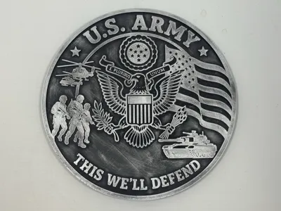 US ARMY - "This We'll Defend" Wall Art Medallion