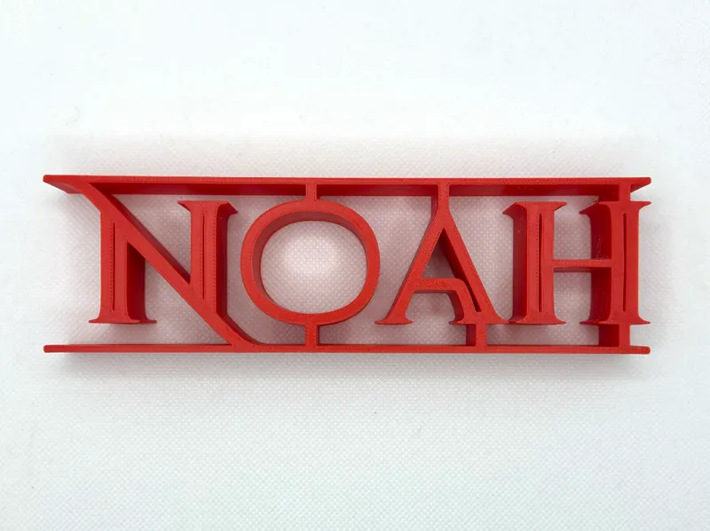 BoldName Custom Nameplate – Noah Edition