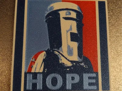 Count Binface "HOPE" Coaster