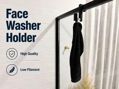 shower hook towl/face washer/lufer holder