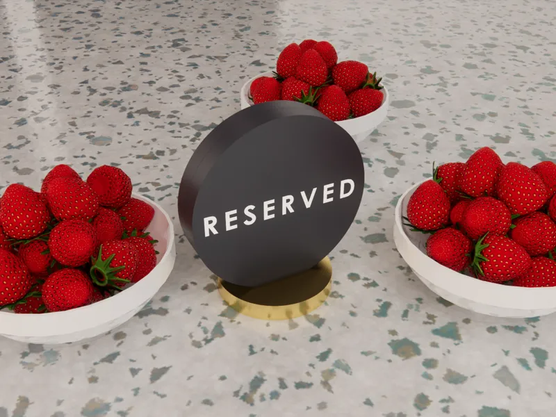 Modern Minimalist Reserve Sign