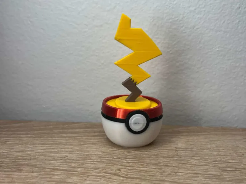 Hiding Pikachu (Tail Only) in Pokéball