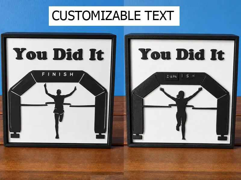 Running (Marathon) Men Women Gift Box Frame