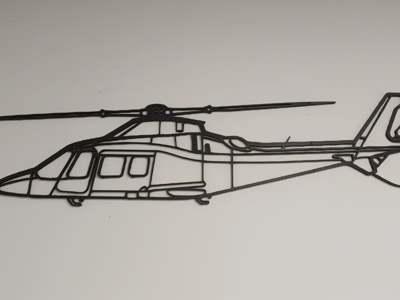 Leonardo AW109 Helicopter Wall Art