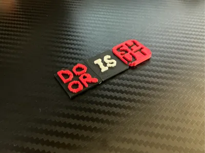 Door Is Shut Text