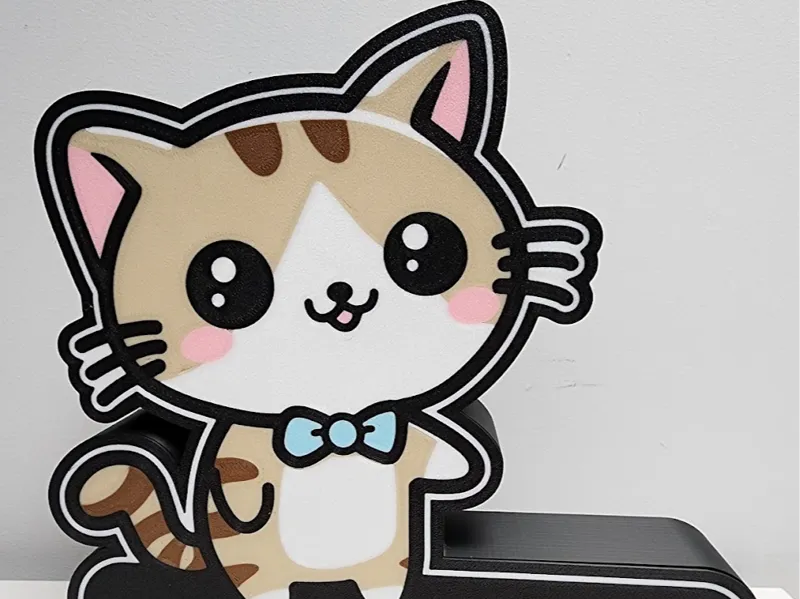 Lightbox - Cute cat, name can be customized