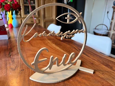 Communion table stand ornament