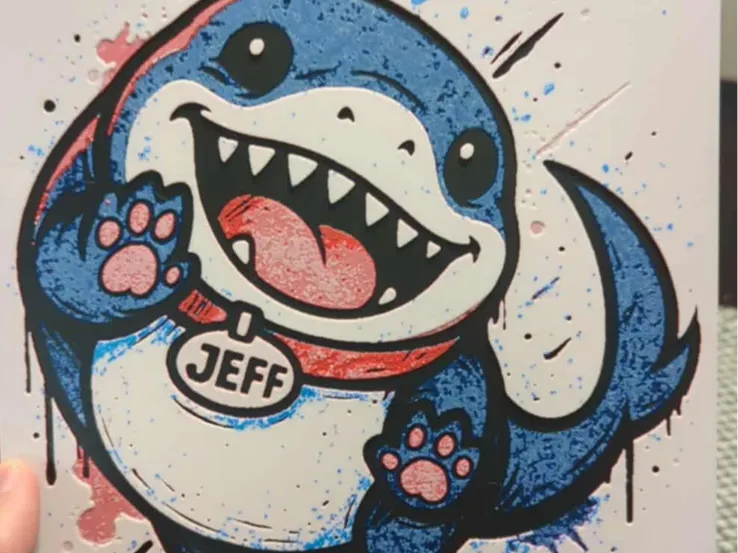 Jeff the Land Shark Hueforge