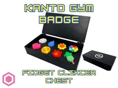 Kanto Gym Badge - Fidget Clicker Chest