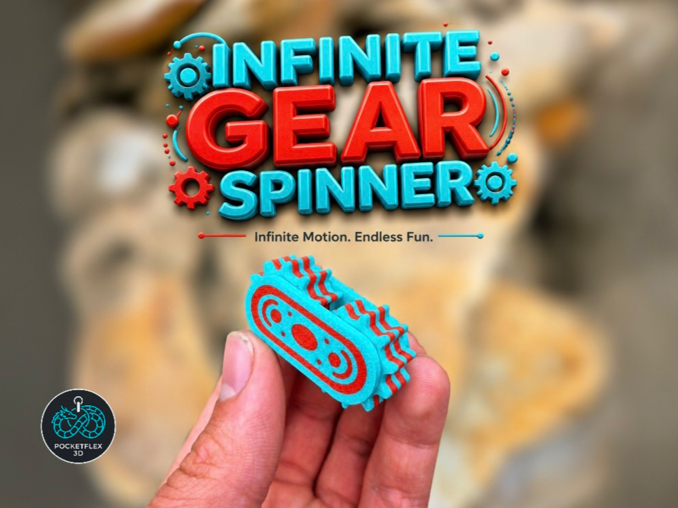 Infinite Gear Spinner - Toy / Keychain