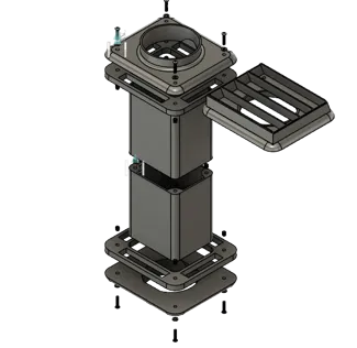 100mm Fan duct wall pass through
