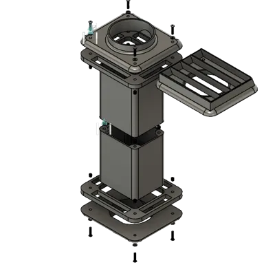 100mm Fan duct wall pass through