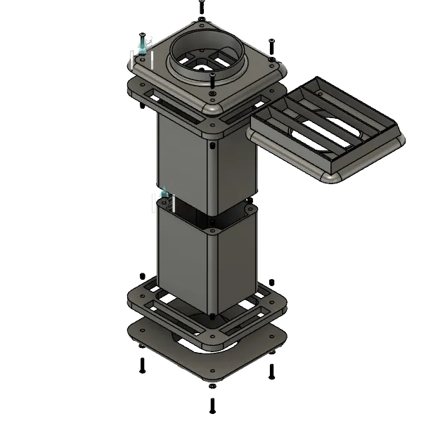 100mm Fan duct wall pass through
