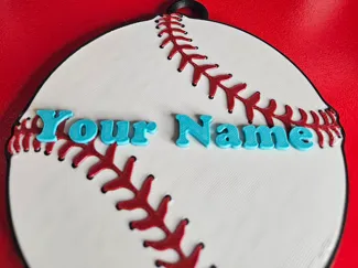 Custom Name Baseball Hype Medallion
