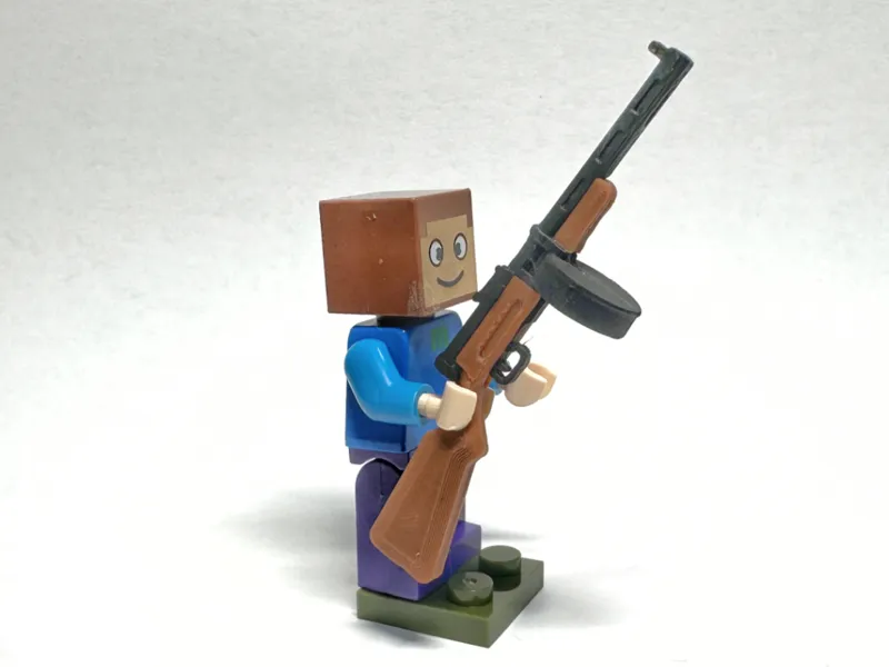 L.E.G.O. 武器 波波沙冲锋枪 PPSh41 Submachine Gun