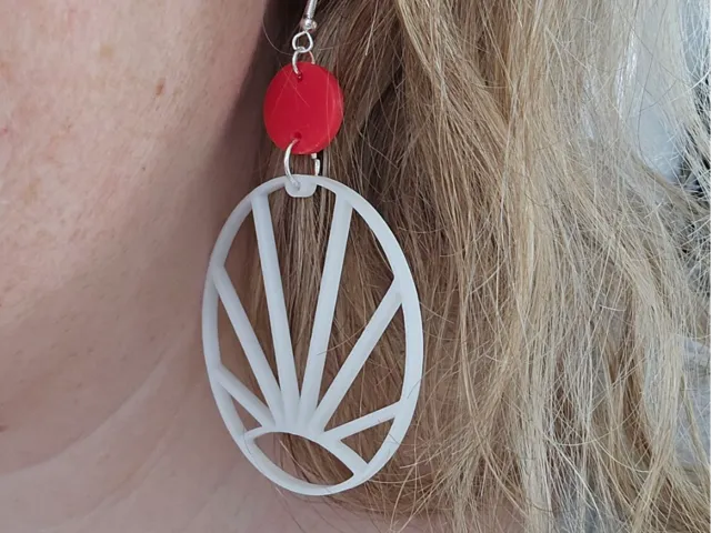 Boucles d'oreilles soleil levant