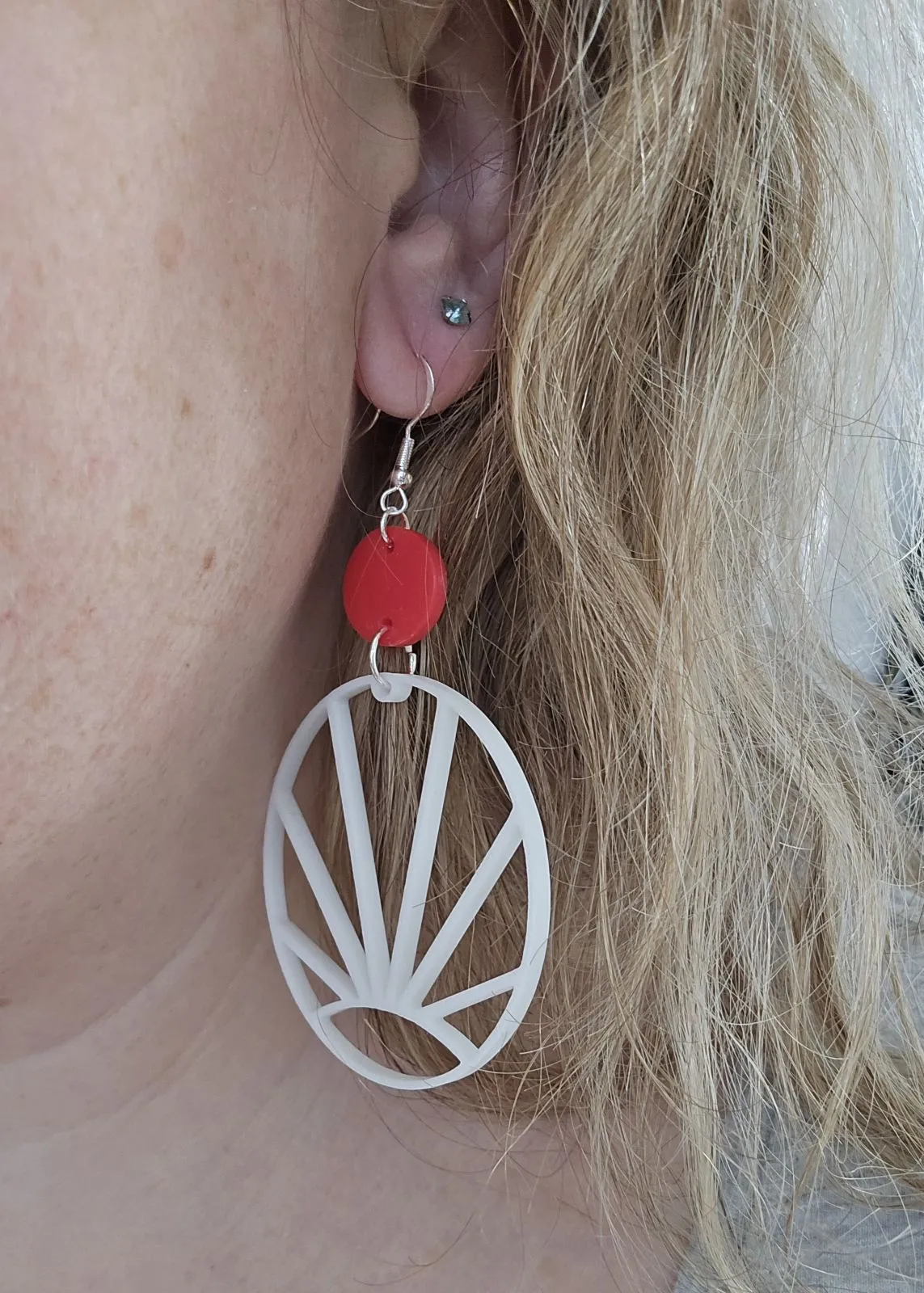 Boucles d'oreilles soleil levant view 4