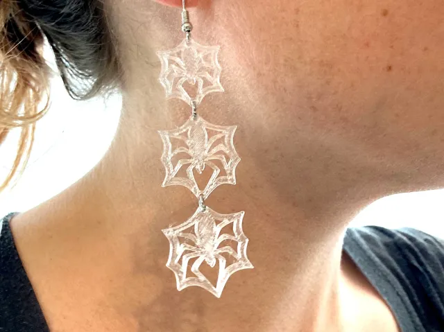 Spider Snowflake Earrings