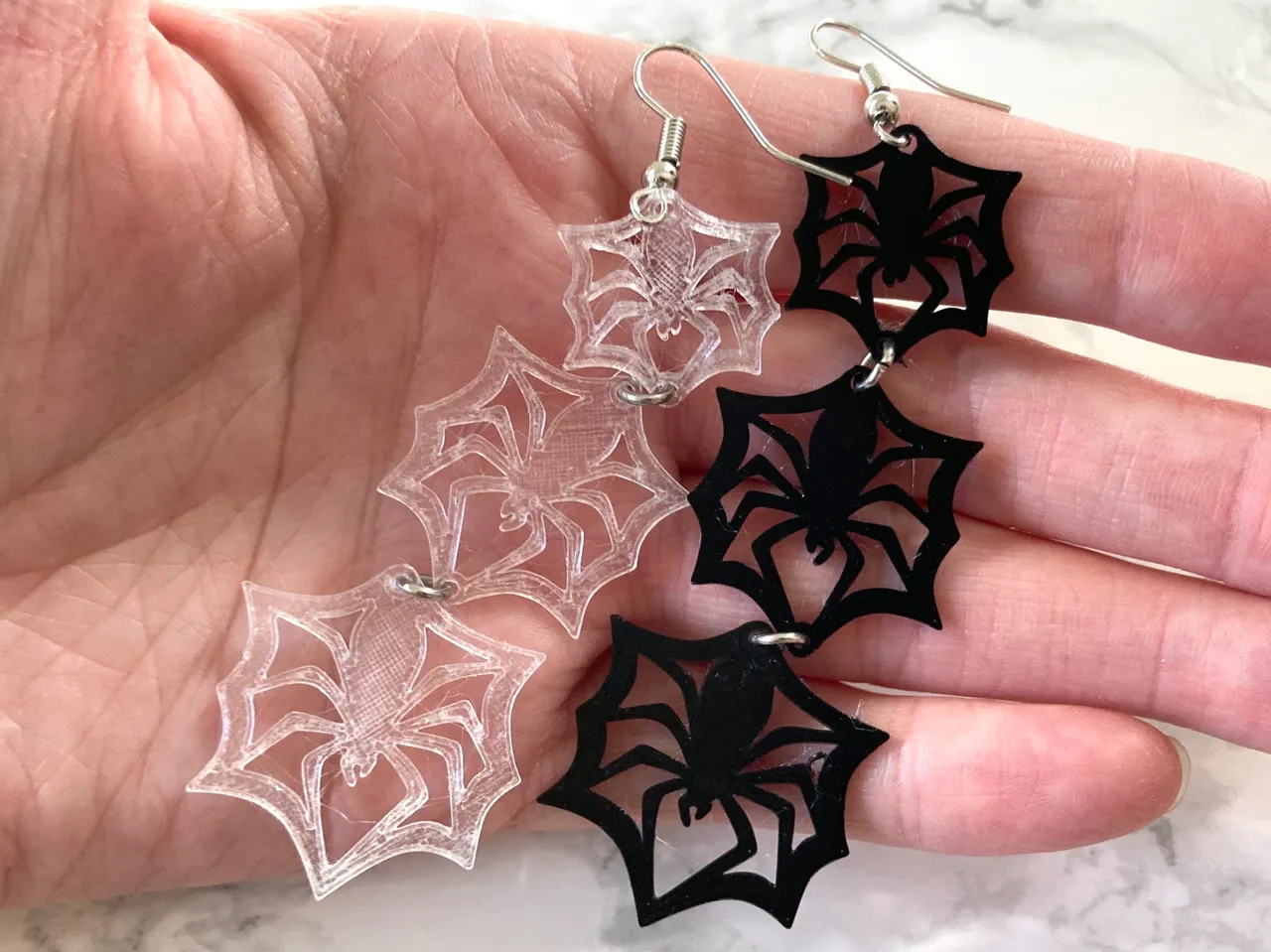 Spider Snowflake Earrings view 3