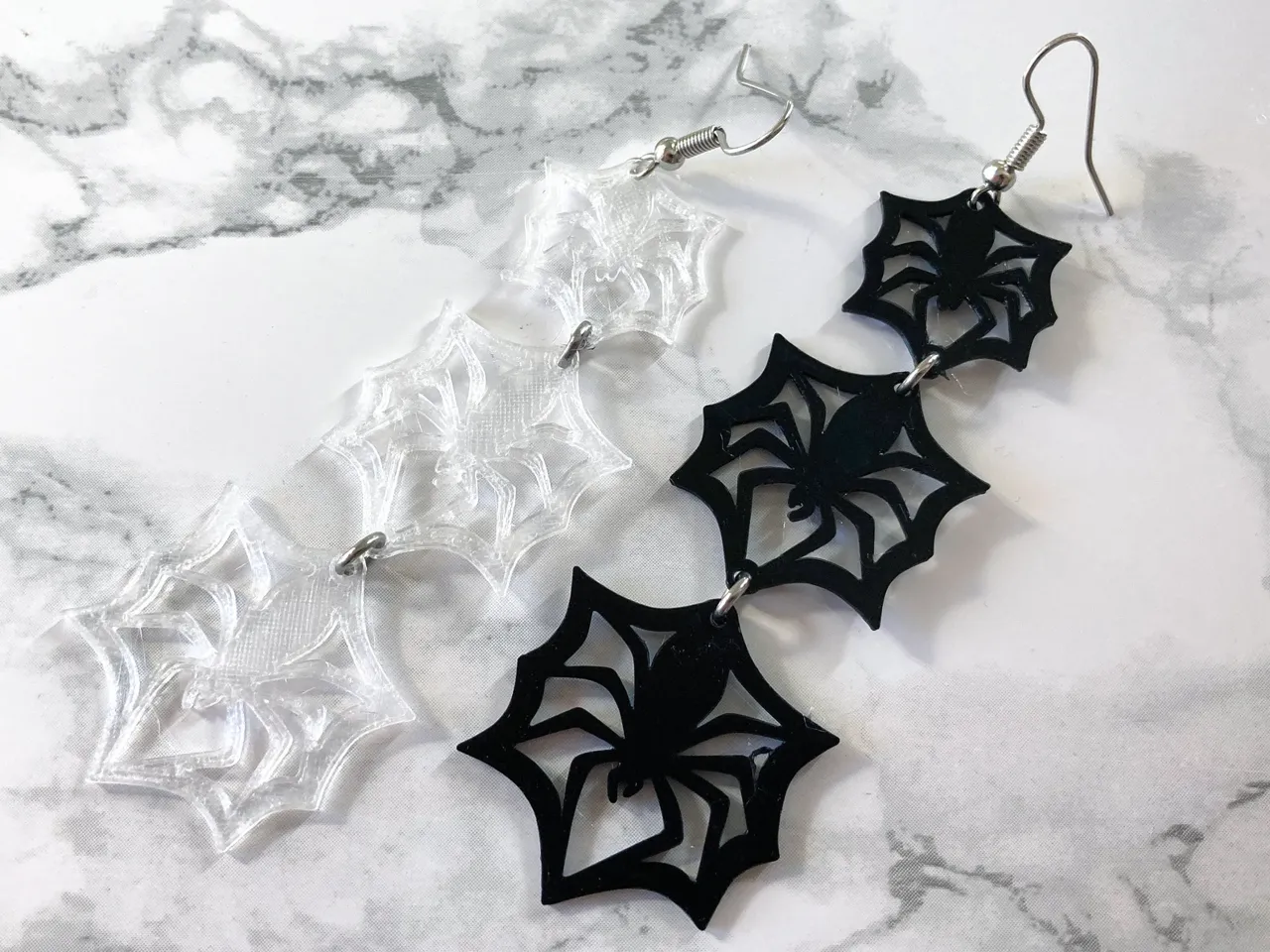 Spider Snowflake Earrings view 2