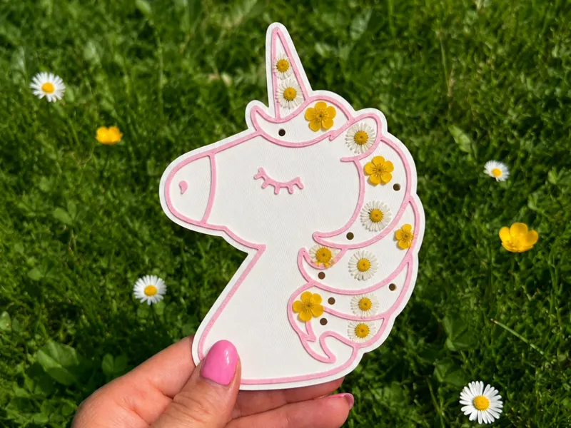 Einhorn Blumen Sammler