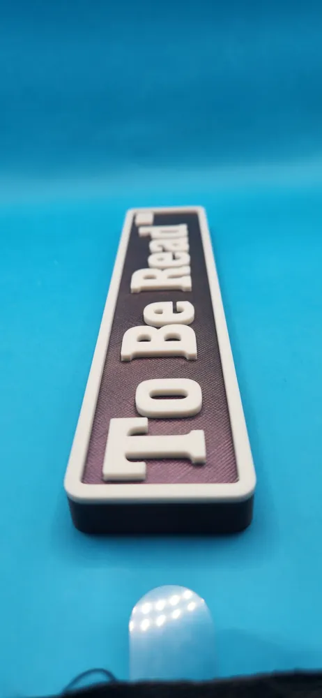 Top. Read Sign To Be Read Book Street sign - Free 3D Print Model - MakerWorld