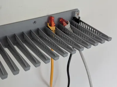 Cat5 cable hanger/organiser