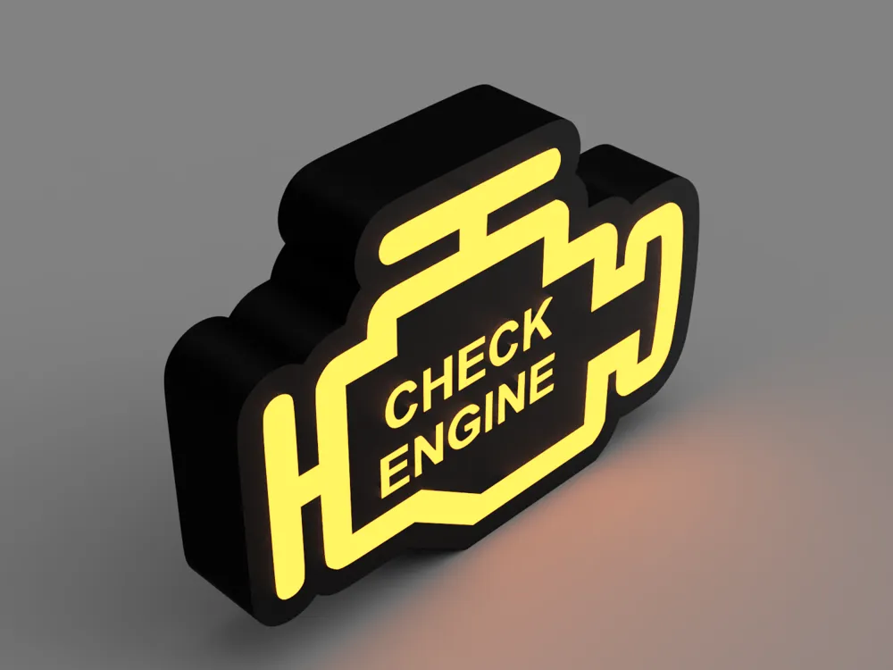 Check Engine Lamp | Mutli Color by Moar Makes - MakerWorld