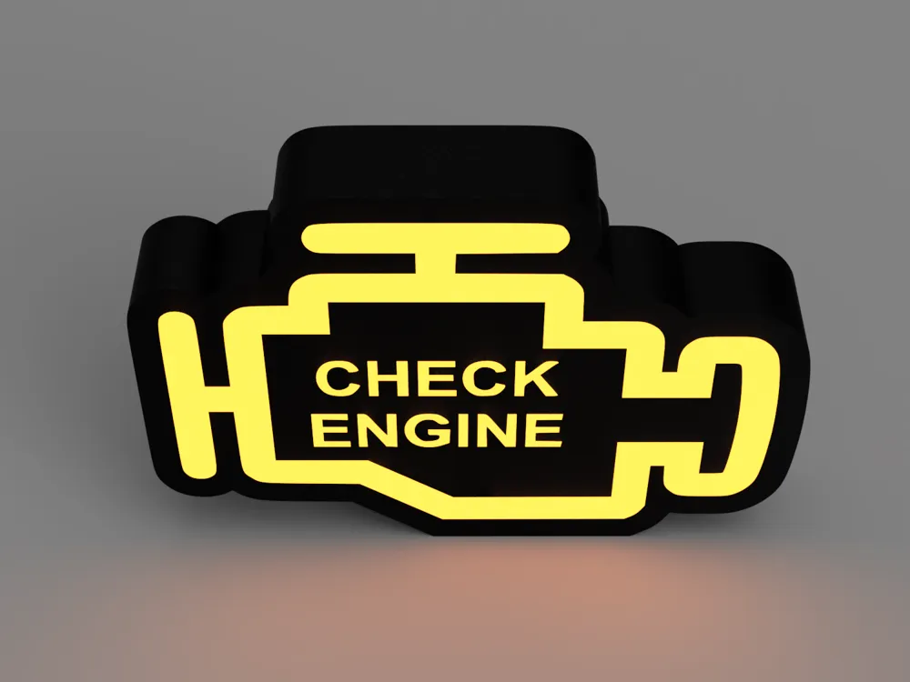 Check Engine Lamp | Mutli Color by Moar Makes - MakerWorld