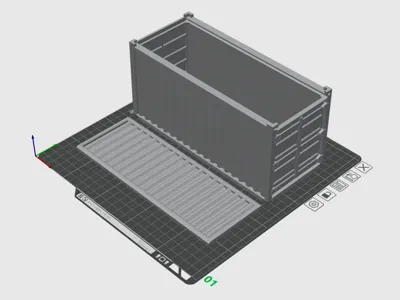 180g Shipping container -213.64mm x 90.71 x 103.84