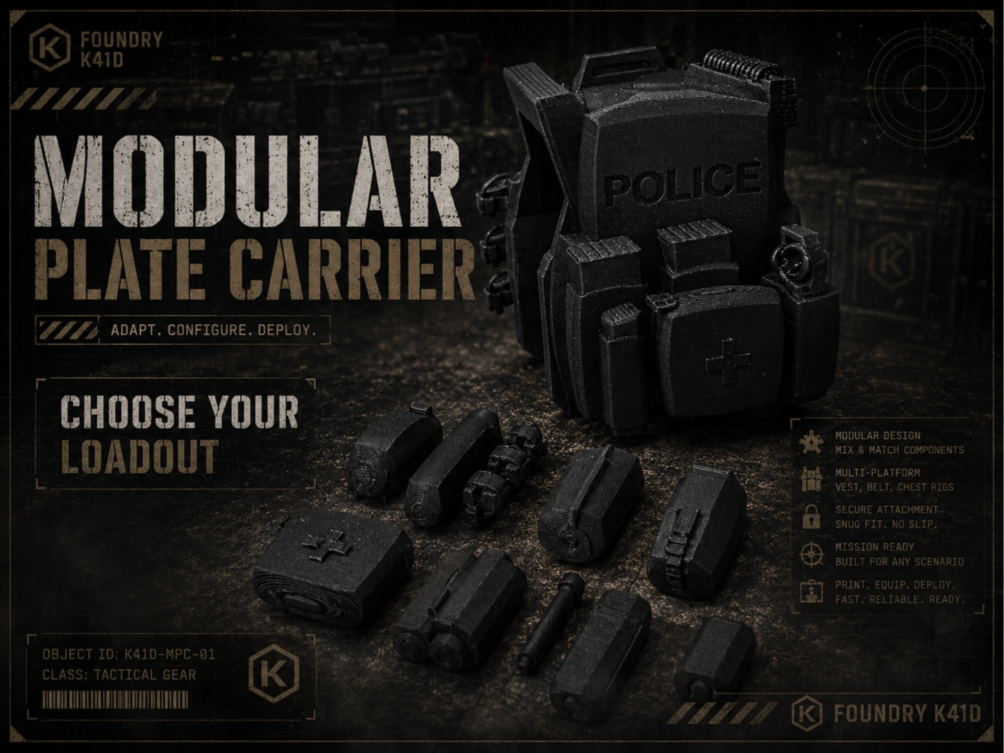 Dummy 13 Modular Plate Carrier-Choose Your Loadout