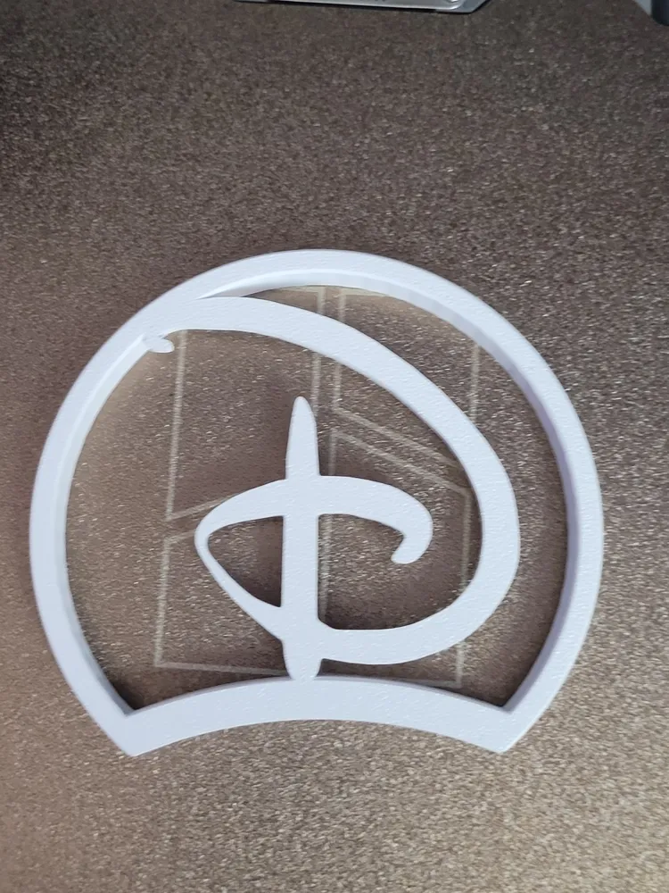 Mouse Fill'd Disney font inspired letter D mouse ear - Free 3D Print Model - MakerWorld