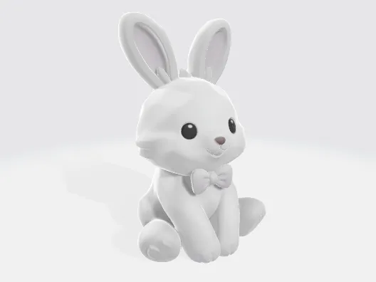 Paintable Easter Bunny Decoration