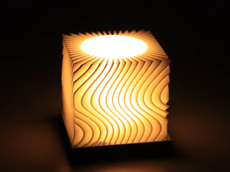 Wavy Cubic Tealight holder 