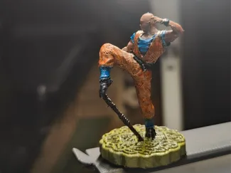 Kungfu Monk With Spear 32mm scale