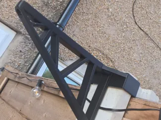 hanging basket brackets for concrete fence post 