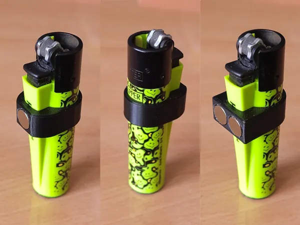 Support magnétique pour briquet Clipper