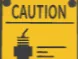 Caution printing sign