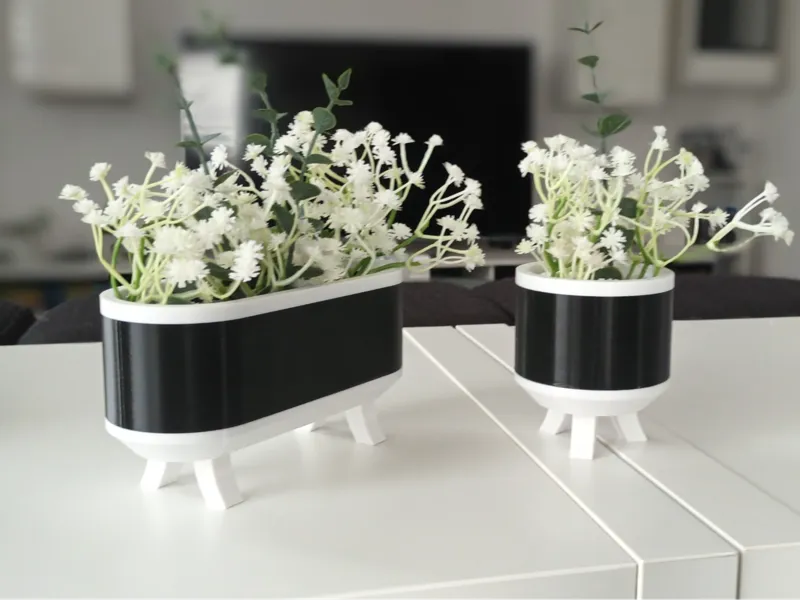 Deko Blumentopf in Rund und Oval ohne AMS