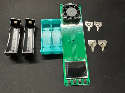 Lithium battery capacity tester spring battery compartment