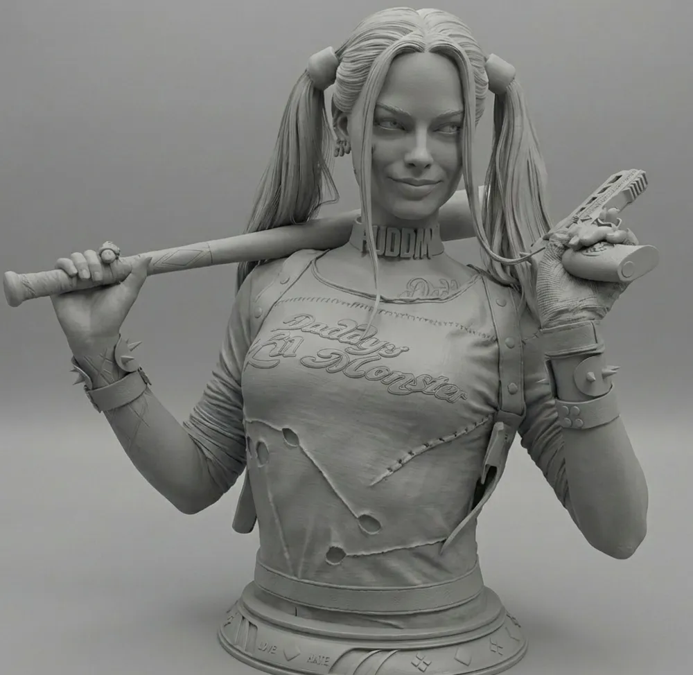 Buste Taille Réel De Harley Quinn Dans Le Film Suicide Squad Par Infinity Studio