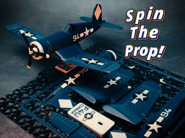 F4U Corsair Plane Kit Card