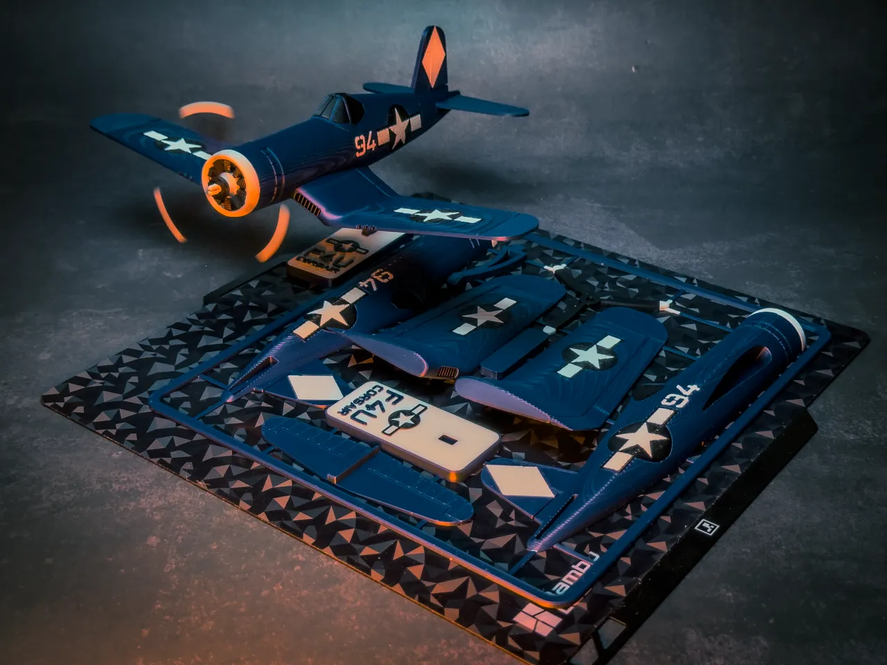 F4U Corsair Plane Kit Card view 2