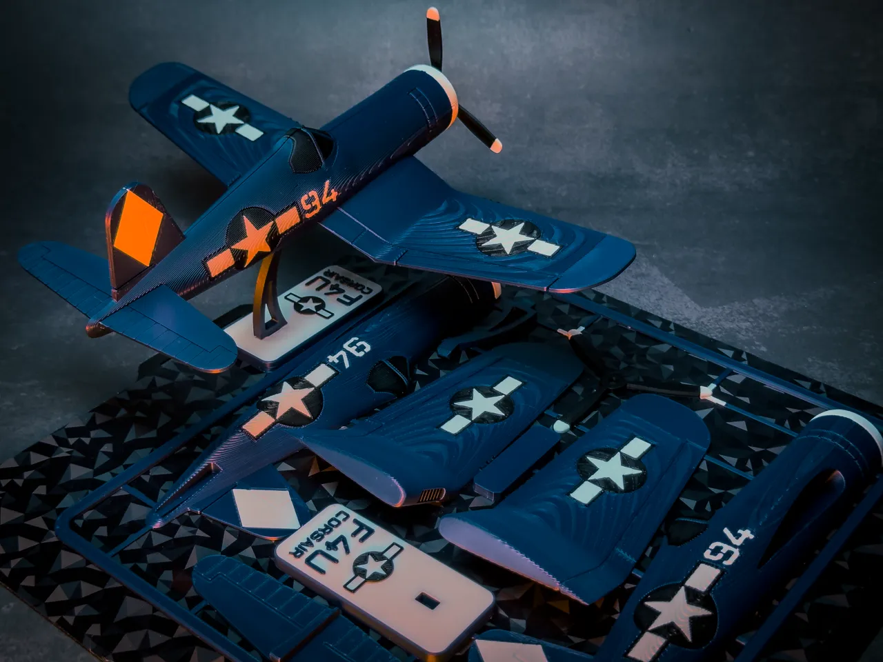 F4U Corsair Plane Kit Card view 4